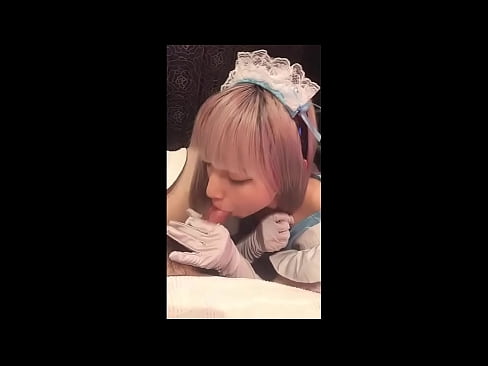 ❤️ Japanese Idol [mayuka], franskur vinnukonubúningur, 1. hluti, blástur og hristur af sér með húðkrem ☑  Kynlíf hjá okkur ﹏