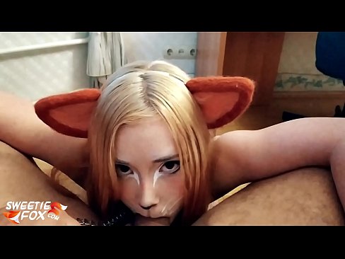 ❤️ Kitsune gleypa pikk og ásamt í munninum ☑ Kynlíf hjá okkur ﹏